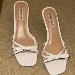 Wedding Steve Madden White Bow Heels